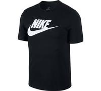 NIKE Herren T-Shirt M NSW ICON Futura Shirt AR5004 B, Größe:S, Farbe:010 Black White - Schwarz Weiß