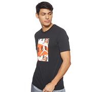 Nike Herren T-Shirt M J Jordan AIR SS Crew, Black/Infrared 23, L, CD5628