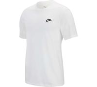 Nike Sportswear Club T‑Shirt Herren Weiß/Schwarz Größe L