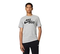 Nike Herren T-Shirt Sportswear JDI Swoosh, Dark Grey Heather/Black, S, AR5006-063