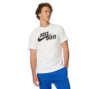 Nike Herren Kurzarm-T-Shirt Sportswear JDI Swoosh AR5006-100 Weiß/Schwarz XS