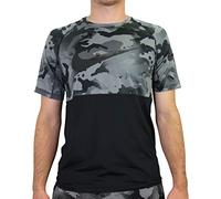 Nike Herren T-Shirt Top Slim Camo T-Shirt, Black/Grey Fog, M, CU4093