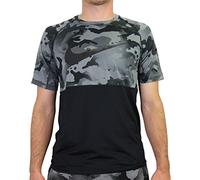 Nike Herren T-Shirt Top Slim Camo T-Shirt, Black/Grey Fog, XL, CU4093