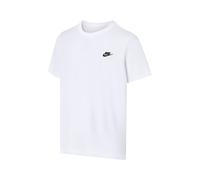 Nike Sportswear Club T‑Shirt Herren Weiß/Schwarz Größe L