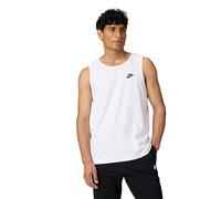 Nike Herren Tank Top M NSW Club - Tank, White/(Black), 3XL, BQ1260