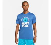 Nike Herren Trainingsshirt Dri-FIT Tee FD0140-456 L Game Royal/Pacific Blue/Htr
