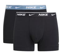 Nike Herren Trunk 2pk Unterwäsche, Black-Smokey Blue Wb/Black, XL