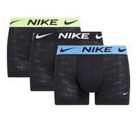 Nike Herren Trunk 3pk Unterwäsche, Blk Lg MSH PNT-Uni Bl/VLT/Blk Wb, M