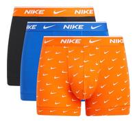 Nike Trunks mit elastischem Label-Bund Modell 'E-DAY' im 3er-Pack in Orange, Größe S