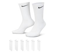 NIKE Herren U Nk Everyday Cush Crew 6pr-bd Socken, White/Black, XL EU