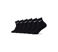 Nike Herren Unisex Nike Everyday Cushion Ankle Pair Band Socken 6 Paar , Black/White, M EU