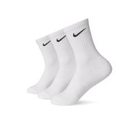 Nike Herren Unisex U Nk Everyday Ltwt 3pr Crew-trainingssocken (3 Paar), Weiß (white/Black), XL EU