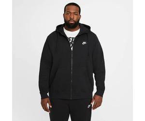 NIKE Herren Unterjacke Kapuzenjacke M NSW CLUB HOODIE FZ BB (BV2645) L BLACK/BLACK/WHITE