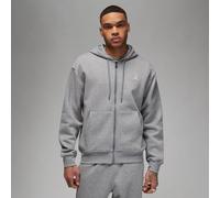 NIKE Herren Unterjacke M J ESS FLC FZ HOODIE (FJ7771) XL CARBON HEATHER/WHITE