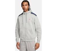 NIKE Herren Unterjacke M NSW SP FLC FZ HOODIE BB (FQ8819) S DK GREY HEATHER/THUNDER BLUE