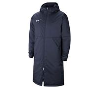 NIKE Herren Wintermantel - Park 20, Winterjacke, Kapuze, Logo, einfarbig Dunkelblau / M M Blau