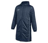 NIKE Herren Wintermantel - Park 26, Winterjacke, Kapuze, Logo, einfarbig Dunkelblau / S S Blau