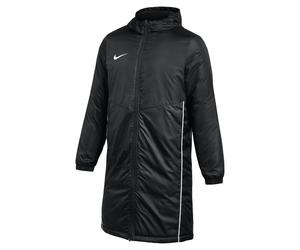 NIKE Herren Wintermantel - Park 26, Winterjacke, Kapuze, Logo, einfarbig Schwarz S