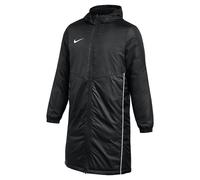 NIKE Herren Wintermantel - Park 26, Winterjacke, Kapuze, Logo, einfarbig Schwarz / S S Schwarz