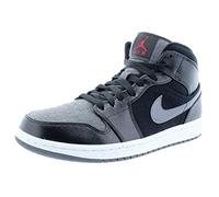 Nike Hightop Sneaker Air Jordan 1 Mid Premium schwarz/dunkelgrau EU 42.5 (US 9)