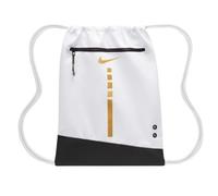 NIKE Hoops Elite DX9790-100 Kordelzug-Tasche (17 l), Weiß/Schwarz/Metallic-Gold), Größe One, Weiß/Schwarz/Metallic-Gold, Classic