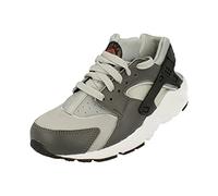 NIKE Huarache Run GS Trainers DX1091 Sneakers Schuhe (UK 5 US 5.5Y EU 38, Wolf Grey Black Dark Grey 001)