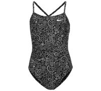 Nike HYDRASTRONG MULTI PRINT Mädchen Badeanzug, schwarz, größe S