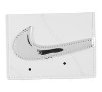 Nike Icon Air Force 1 Card Wallet Brieftasche Kreditkarten Führerschein Karten Metallic Silver, Weiß, onesize