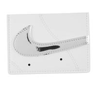 Nike Icon Air Force 1 Card Wallet Brieftasche Kreditkarten Führerschein Karten Metallic Silver, Weiß, onesize