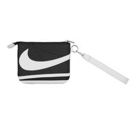 Nike Icon Cortez Wristlet Geldbörse Dokumententasche Clutch mit Gurt Schwarz, Schwarz