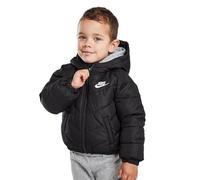 Nike Infant Jacket Kids Hooded Jacket Just Do It Full Zip Padded Coat Black 86K082KOU New (DE/NL/SE/PL, Alter, 0 Monate, 3 Monate, Black)