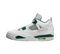Nike Jordan Air 4 Retro Unisex-Erwachsene, Weiß/Weiß/Neutralgrau/oxidiertes Grün, 44.5 EU