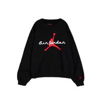 Nike Jordan Brooklyn Fleece Crewneck Sweatshirt M / Black / Infrared 23