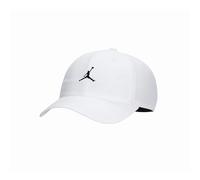 Nike Jordan Club Unstructured Jumpman Baseballkappe für Herren, Weiß/Schwarz, M/L