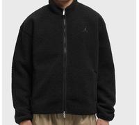 NIKE Jordan Flight Mountainside Herren Fleece-Jacke mit Stehkragen und Brusttasche Fell-Jacke Übergangs-Jacke FV7448-010 Schwarz S