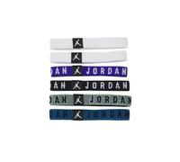 Nike Jordan Hair Tie Haarband 6er Set in den Farben White/Concord/White, J.100.8264.157.OS