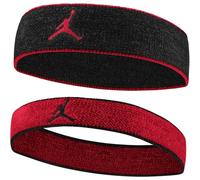 Nike Jordan Headband Chenill 2er Set in der Farbe Black/Gym red/Gym red, Maße: ONE Size, J.100.4301.053.OS