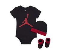 NIKE Jordan Jumpman 3-teiliges Baby-Set, 0-6 Monate, Schwarz/Rot, LJ0041-KR5
