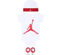 Nike Jordan Jumpman 3-teiliges Baby-Set, 0-6 Monate, Weiß/Rot, LJ0041-RW3