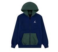 NIKE Jordan MJ Brooklyn Jungen Sweatshirt mit Kapuze und Reißverschluss, Blau, blau / grün, 12-13 Jahre