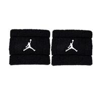 Nike Jordan Terry Wristbands 2er Pack - Basketball Schweißbänder - Frottee Sport Wristbands für Training, Black/Black/White, One Size