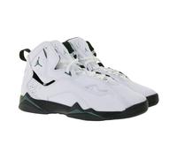 NIKE JORDAN True Flight Kinder Sneaker Mädchen und Jungen Echtleder Turnschuhe Mid-Top Basketball 343795-133 Weiß 38 1/2