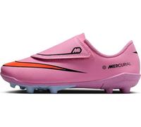 Nike Jr. Mercurial Vapor 16 Club Sneaker, Magic Flamingo/Black-Total Crimson, 25.5 EU