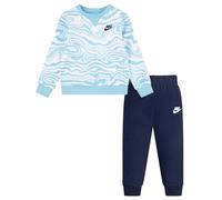 Nike Jungen B Nsw Paint Yf Ft Crew Set Tracksuit, Hellblau/Blau, 12 Monate EU