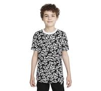Nike Jungen B Nsw Tee Futura Aop T Shirt, Black/White, 12 Jahre EU