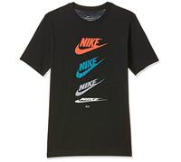 Nike Jungen B Nsw Tee Futura Repeat T Shirt, Schwarz, 13 Jahre EU