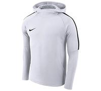 Nike Jungen Dry Academy18 Football Hoodie Pullover,Weiß (white/black/white/(black), XL