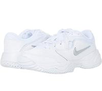 Nike Jungen Jr Court Lite 2 Sneaker, White/Metallic Silver, 35.5