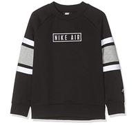 Nike Jungen Long Sleeved T-Shirt B NK AIR LS Crew, Black/dk Grey Heather/White, XS, BV3591