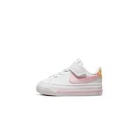 Nike Jungen Nike Court Legacy Sneaker, White Pink Foam Sesame Honeydew, 25 EU